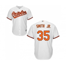 Youth Baltimore Orioles #35 Dwight Smith Jr. Replica White Home Cool Base Baseball Jersey