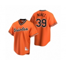 Men's Baltimore Orioles #39 Renato Nunez Nike Orange Cooperstown Collection Alternate Jersey