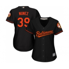 Women's Baltimore Orioles #39 Renato Nunez Replica Black Alternate Cool Base Baseball Jersey