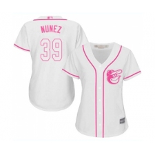 Women's Baltimore Orioles #39 Renato Nunez Replica White Fashion Cool Base Baseball Jersey