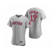 Men's Boston Red Sox #17 Nathan Eovaldi Nike Gray Authentic Road Jersey