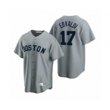 Men's Boston Red Sox #17 Nathan Eovaldi Nike Gray Cooperstown Collection Road Jersey