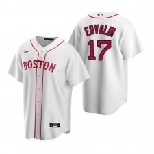 Men's Nike Boston Red Sox #17 Nathan Eovaldi White Alternate Stitched Baseball Jersey