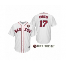 Women's Boston Red Sox  2019 Armed Forces Day Nathan Eovaldi #17 Nathan Eovaldi  White Jersey