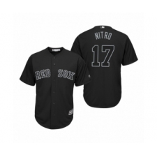 Youth Boston Red Sox #17 Nathan Eovaldi Nitro Black 2019 Players Weekend Replica Jersey