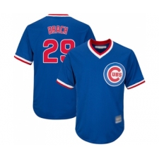 Men's Chicago Cubs #29 Brad Brach Replica Royal Blue Cooperstown Cool Base Baseball Jersey