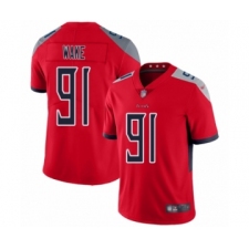 Men's Tennessee Titans #91 Cameron Wake Limited Red Inverted Legend Football Jersey