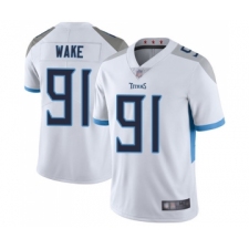 Men's Tennessee Titans #91 Cameron Wake White Vapor Untouchable Limited Player Football Jersey