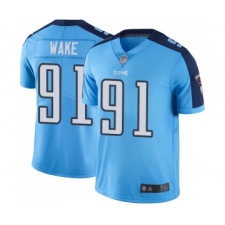 Youth Tennessee Titans #91 Cameron Wake Limited Light Blue Rush Vapor Untouchable Football Jersey