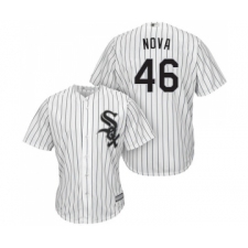 Youth Chicago White Sox #46 Ivan Nova Replica White Home Cool Base Baseball Jersey