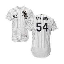 Men's Chicago White Sox #54 Ervin Santana White Home Flex Base Authentic Collection Baseball Jersey