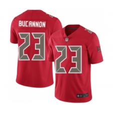 Men's Tampa Bay Buccaneers #23 Deone Bucannon Limited Red Rush Vapor Untouchable Football Jersey