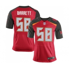 Men's Tampa Bay Buccaneers #58 Shaquil Barrett Elite Red Team Color Football Jersey