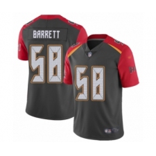 Men's Tampa Bay Buccaneers #58 Shaquil Barrett Limited Gray Inverted Legend Football Jersey