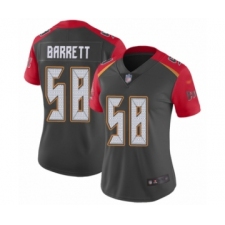 Women's Tampa Bay Buccaneers #58 Shaquil Barrett Limited Gray Inverted Legend Football Jersey