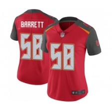 Women's Tampa Bay Buccaneers #58 Shaquil Barrett Red Team Color Vapor Untouchable Limited Player Football Jersey