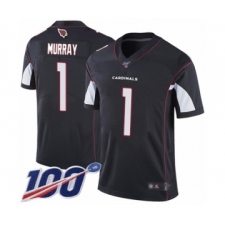 Men's Arizona Cardinals #1 Kyler Murray Black Alternate Vapor Untouchable Limited Player 100th Season Football Jersey