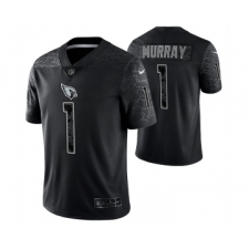 Men's Arizona Cardinals #1 Kyler Murray Black Reflective Limited Stitched Football Jersey