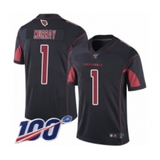 Men's Arizona Cardinals #1 Kyler Murray Limited Black Rush Vapor Untouchable 100th Season Football Jersey