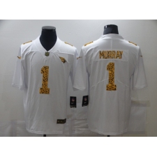 Men's Arizona Cardinals #1 Kyler Murray White Nike Leopard Print Limited Jersey