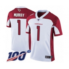 Men's Arizona Cardinals #1 Kyler Murray White Vapor Untouchable Limited Player 100th Season Football Jersey