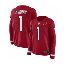 Women's Arizona Cardinals #1 Kyler Murray Limited Red Therma Long Sleeve Football Jersey