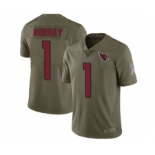 Youth Arizona Cardinals #1 Kyler Murray Limited Olive 2017 Salute to Service Football Jersey