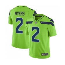 Men's Seattle Seahawks #2 Jason Myers Limited Green Rush Vapor Untouchable Football Jersey