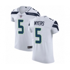 Men's Seattle Seahawks #5 Jason Myers White Vapor Untouchable Elite Player Football Jersey