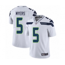 Men's Seattle Seahawks #5 Jason Myers White Vapor Untouchable Limited Player Football Jersey