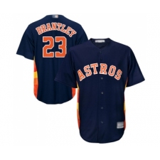 Youth Houston Astros #23 Michael Brantley Authentic Navy Blue Alternate Cool Base Baseball Jersey