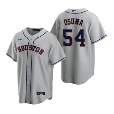 Men's Nike Houston Astros #54 Roberto Osuna Gray Road Stitched Baseball Jersey