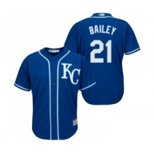 Youth Kansas City Royals #21 Homer Bailey Replica Blue Alternate 2 Cool Base Baseball Jersey