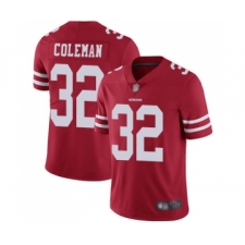 Youth San Francisco 49ers #32 Tevin Coleman Red Team Color Vapor Untouchable Limited Player Football Jersey