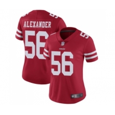 Women's San Francisco 49ers #56 Kwon Alexander Red Team Color Vapor Untouchable Limited Player Football Jersey
