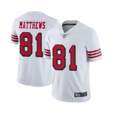 Youth San Francisco 49ers #81 Jordan Matthews Limited White Rush Vapor Untouchable Football Jersey