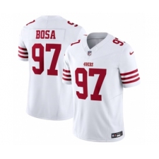 Men's Nike San Francisco 49ers #97 Nick Bosa White 2023 F.U.S.E. Vapor Untouchable Limited Stitched Football Jersey