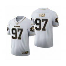 Men's San Francisco 49ers #97 Nick Bosa Limited White Golden Edition Football Jersey