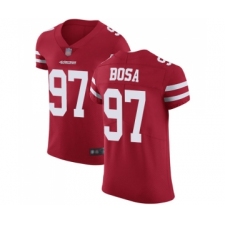 Men's San Francisco 49ers #97 Nick Bosa Red Team Color Vapor Untouchable Elite Player Football Jersey