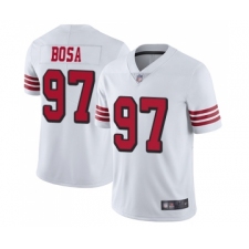 Youth San Francisco 49ers #97 Nick Bosa Limited White Rush Vapor Untouchable Football Jersey