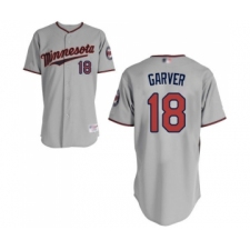 Men's Minnesota Twins #18 Mitch Garver Replica Grey Road Cool Base Baseball Jersey