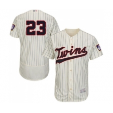 Men's Minnesota Twins #23 Nelson Cruz Cream Alternate Flex Base Authentic Collection Baseball Jersey