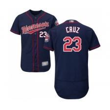 Men's Minnesota Twins #23 Nelson Cruz Navy Blue Alternate Flex Base Authentic Collection Baseball Jersey
