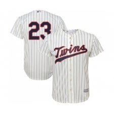 Men's Minnesota Twins #23 Nelson Cruz Replica Cream Alternate Cool Base Baseball Jersey