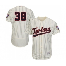 Men's Minnesota Twins #38 Blake Parker Cream Alternate Flex Base Authentic Collection Baseball Jersey