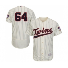 Men's Minnesota Twins #64 Willians Astudillo Cream Alternate Flex Base Authentic Collection Baseball Jersey