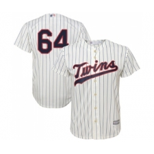 Men's Minnesota Twins #64 Willians Astudillo Replica Cream Alternate Cool Base Baseball Jersey