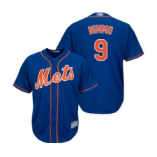 Youth New York Mets #9 Brandon Nimmo Authentic Royal Blue Alternate Home Cool Base Baseball Jersey