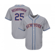 Youth New York Mets #25 Adeiny Hechavarria Authentic Grey Road Cool Base Baseball Jersey