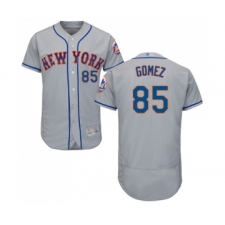 Men's New York Mets #85 Carlos Gomez Grey Road Flex Base Authentic Collection Baseball Jersey